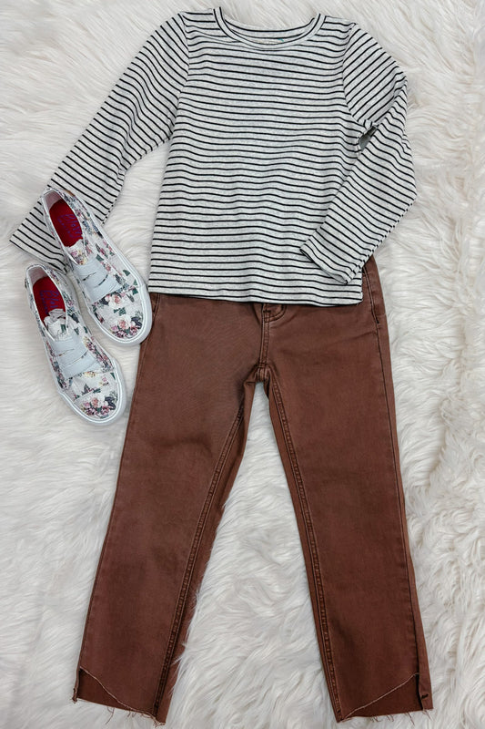 Tierney Striped Youth Long Sleeve