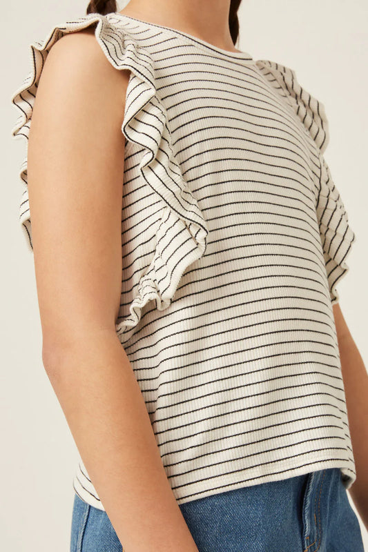 Austin Ruffle Sleeveless Girls Top