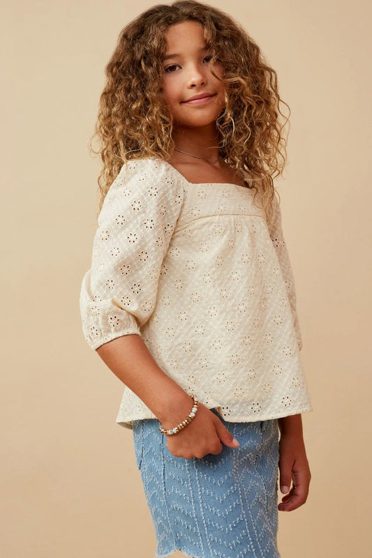 Clara Eyelet Top