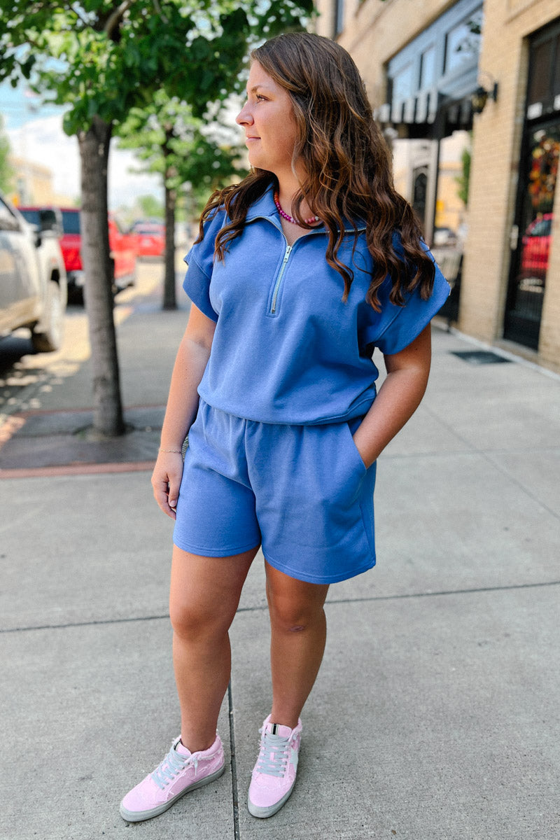 Days in Half-zip Short Sleeve Sweatshirt – The Sweet Melange