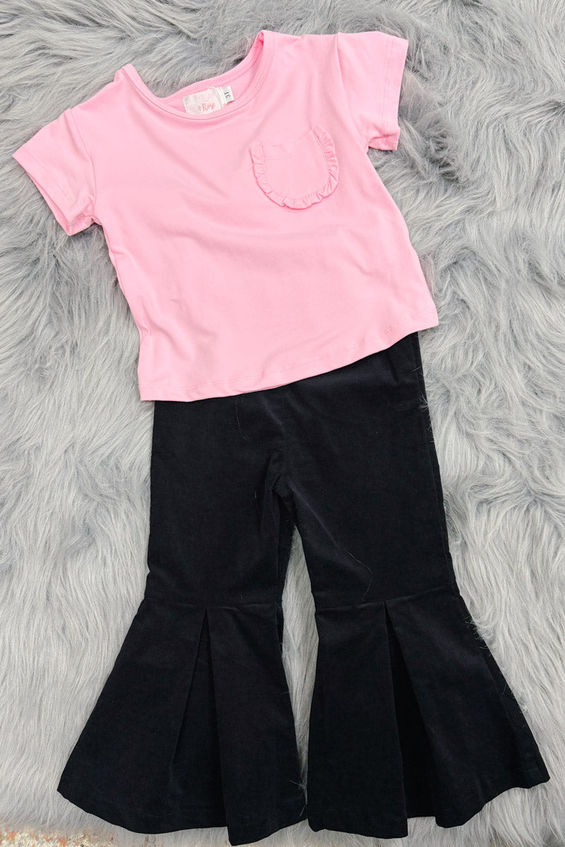 Harli Pleated Corduroy Bell Bottoms