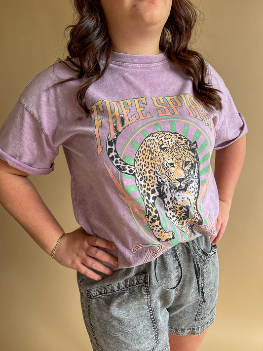 Free Spirit Rock & Rock Leopard Graphic