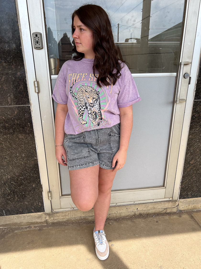 Free Spirit Rock & Rock Leopard Graphic