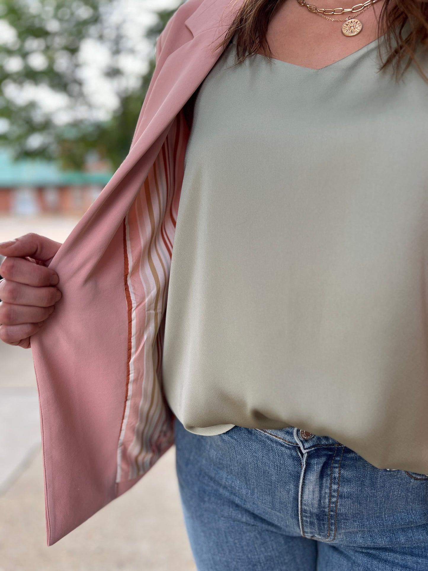 Calista Shirred Blazer