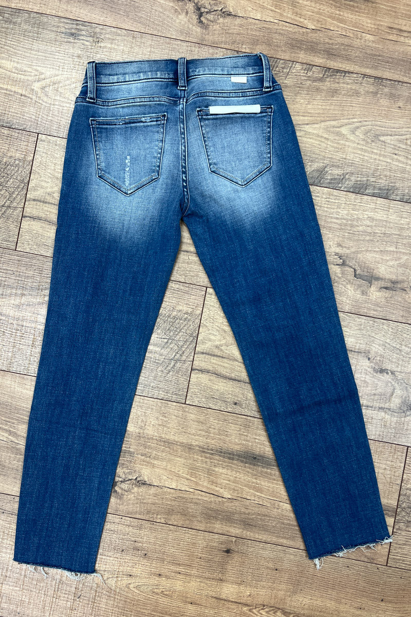 Kennedy Raw Hem Straight Skinny