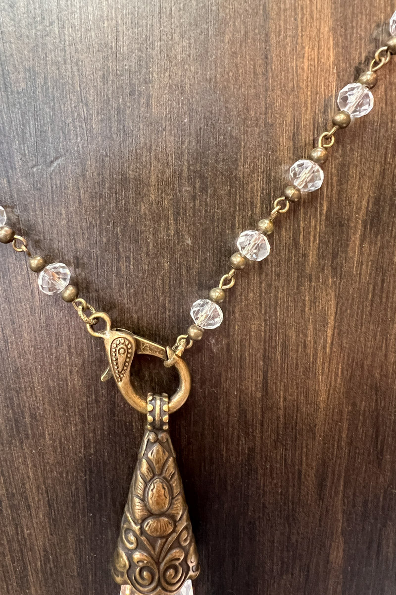 Paris Nepal Crystal Drop Necklace