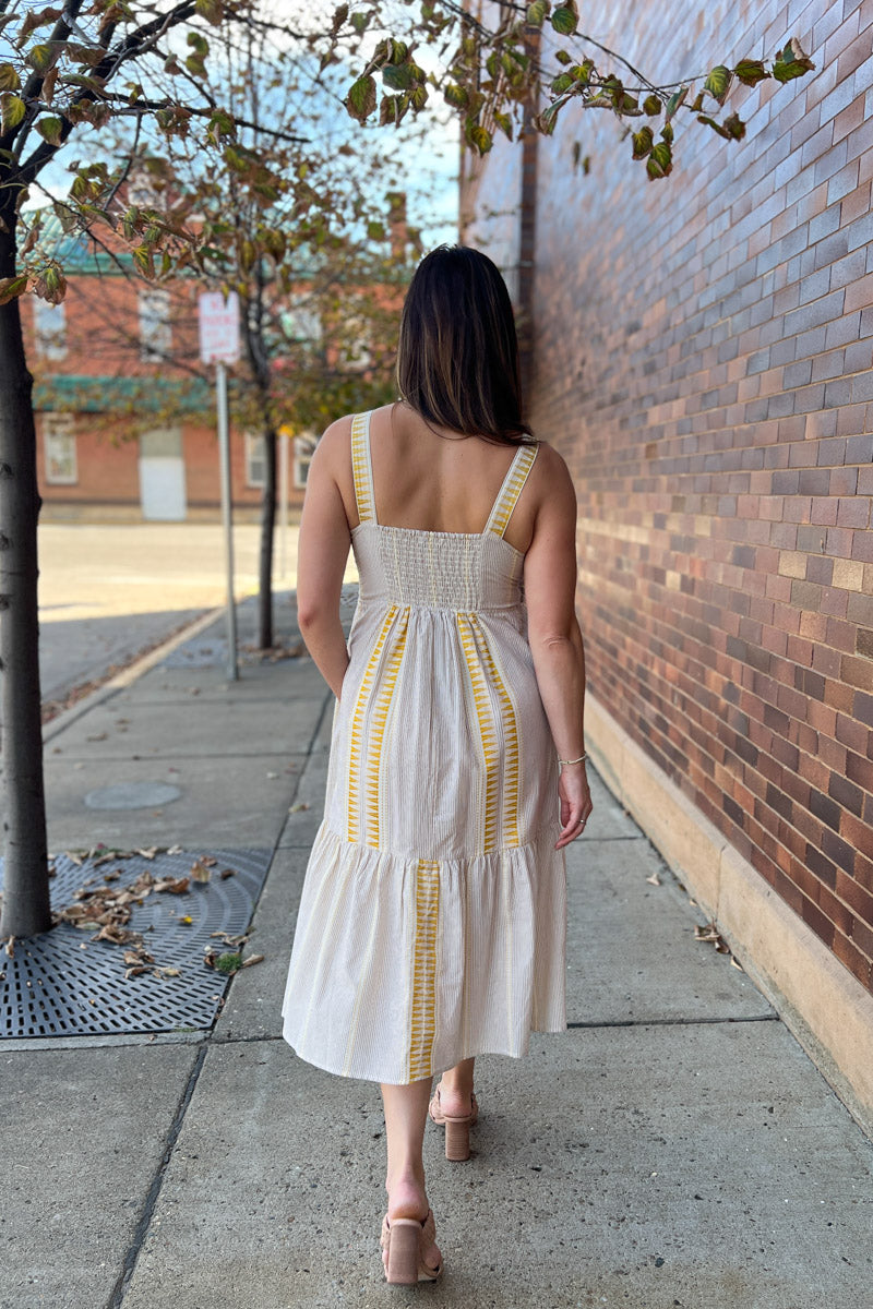 Saffron Coast Midi Dress