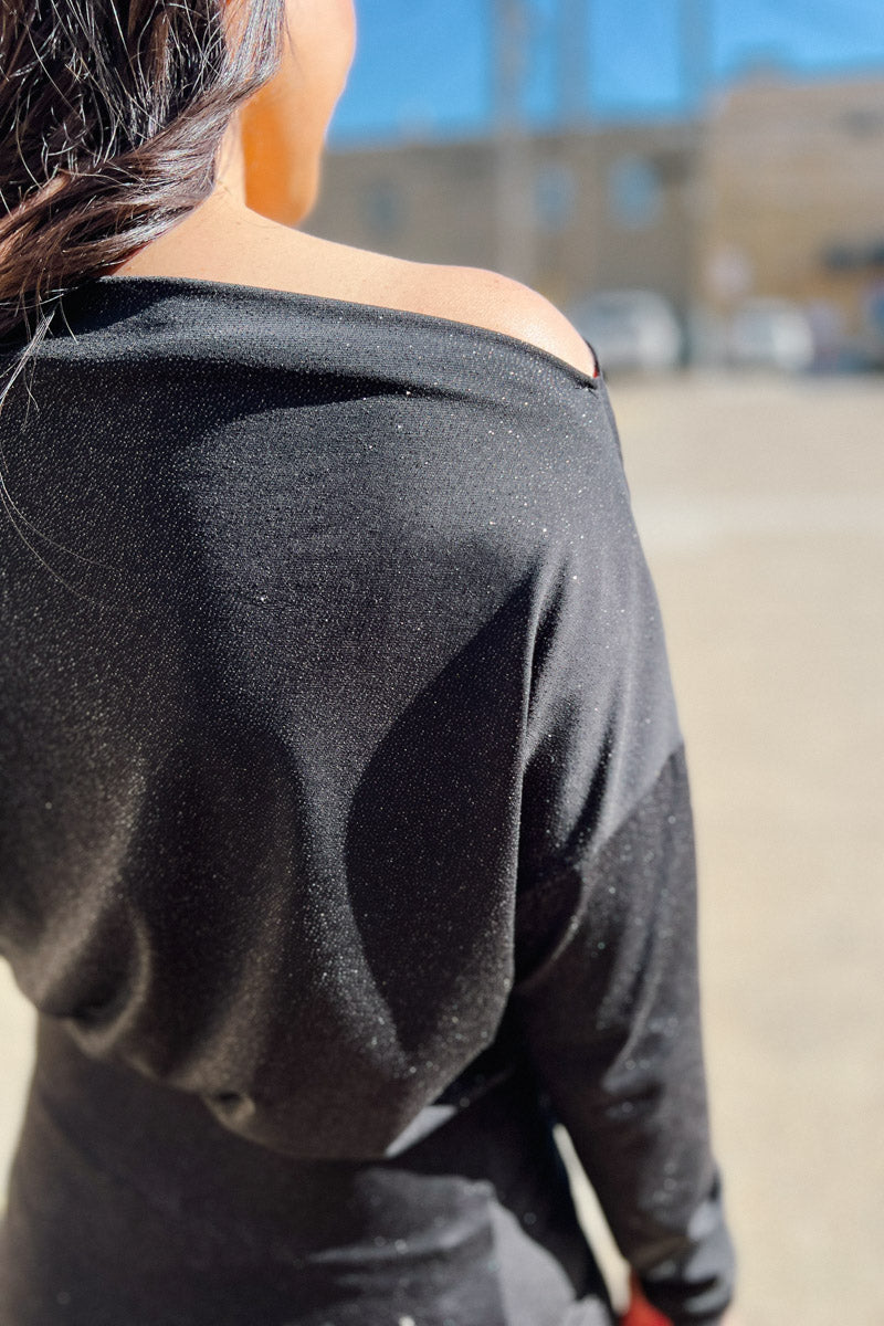 Sassy Lady Glitter Midi Dress