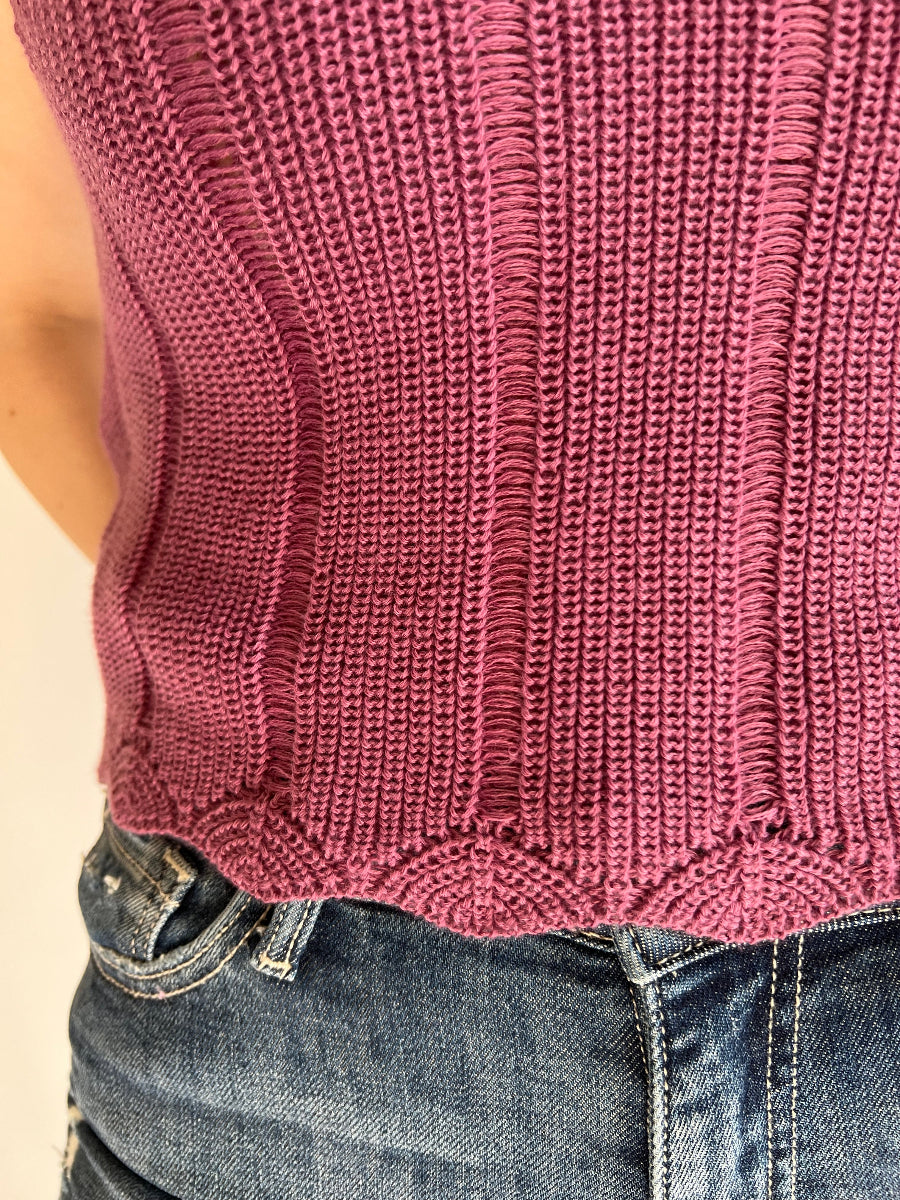 Sookie Plum Halter Sweater