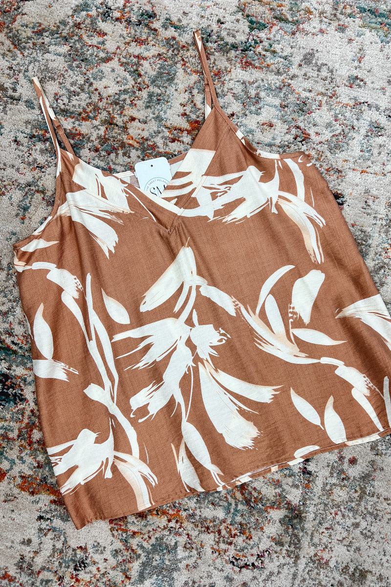 Find Me Outside Floral Print Tank