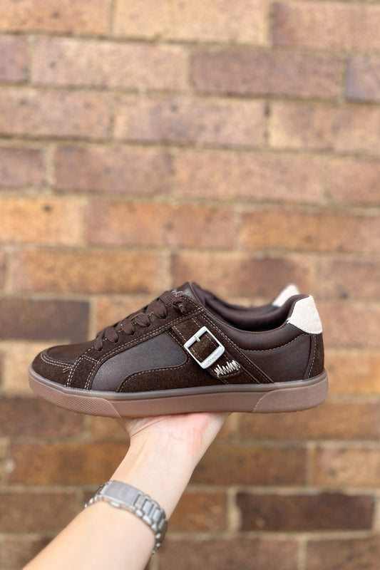 Topanga Espresso Suede Sneaker