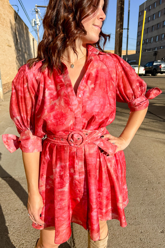 Tropical Escape Watercolor Dress