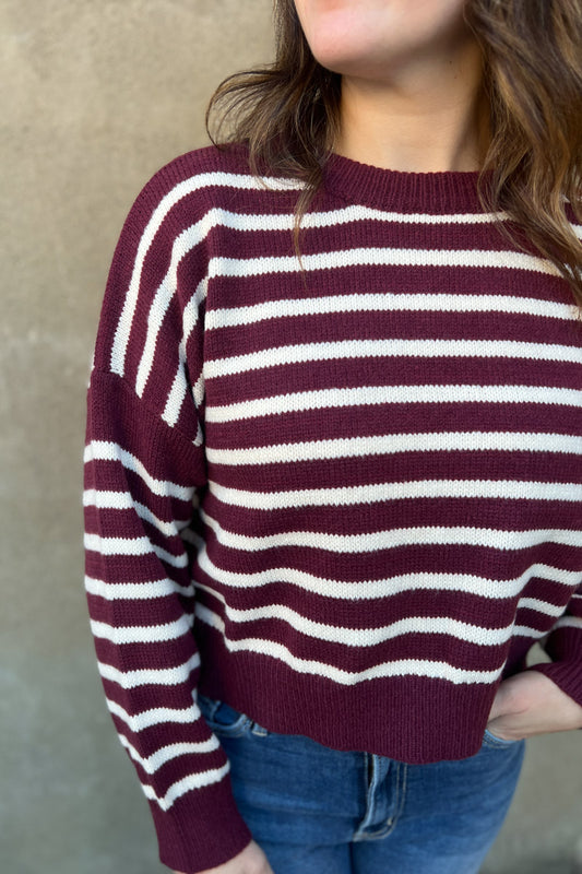 All Time High Striped Sweater