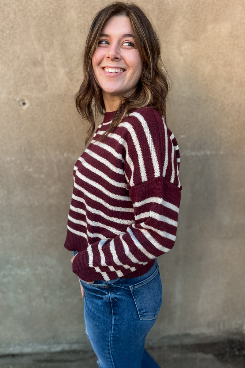 All Time High Striped Sweater
