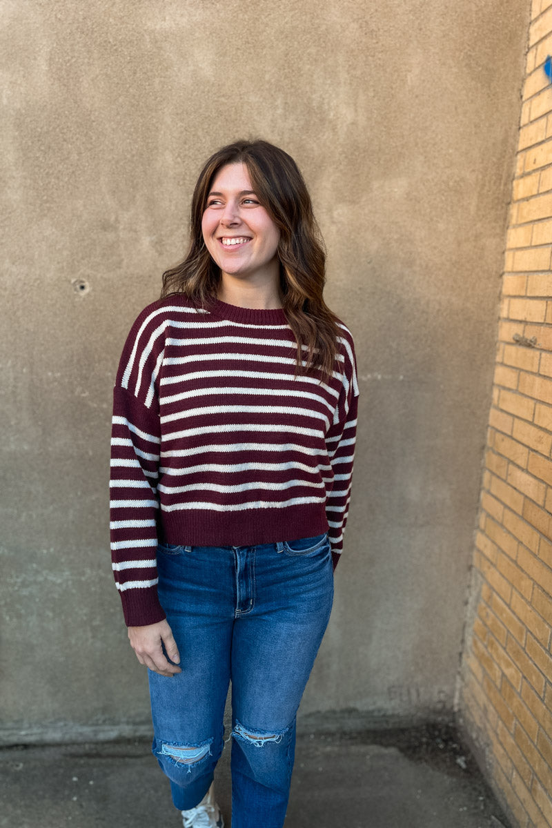 All Time High Striped Sweater