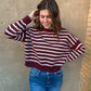 All Time High Striped Sweater