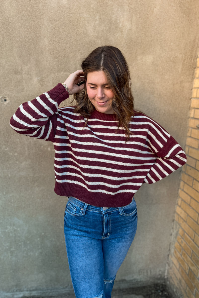 All Time High Striped Sweater