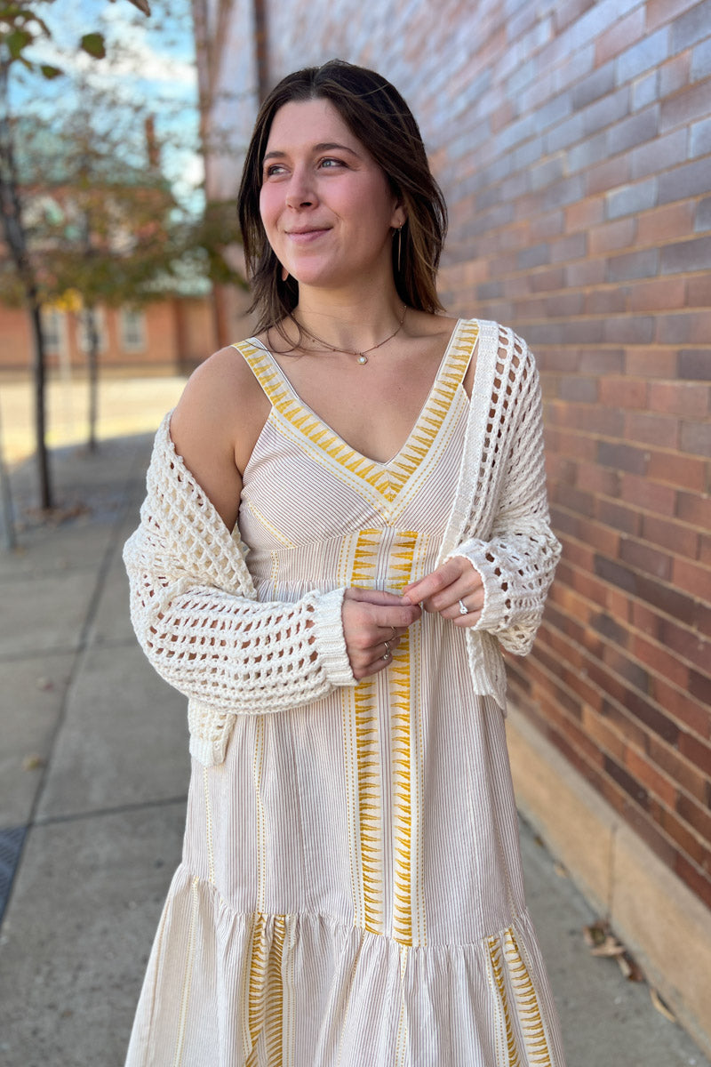 All Things Considered Crochet Cropped Cardigan
