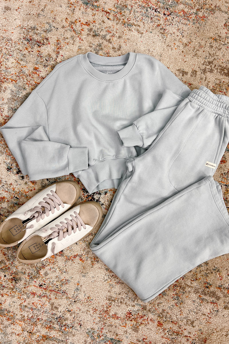 Athena Cotton Fleece Cropped Pullover