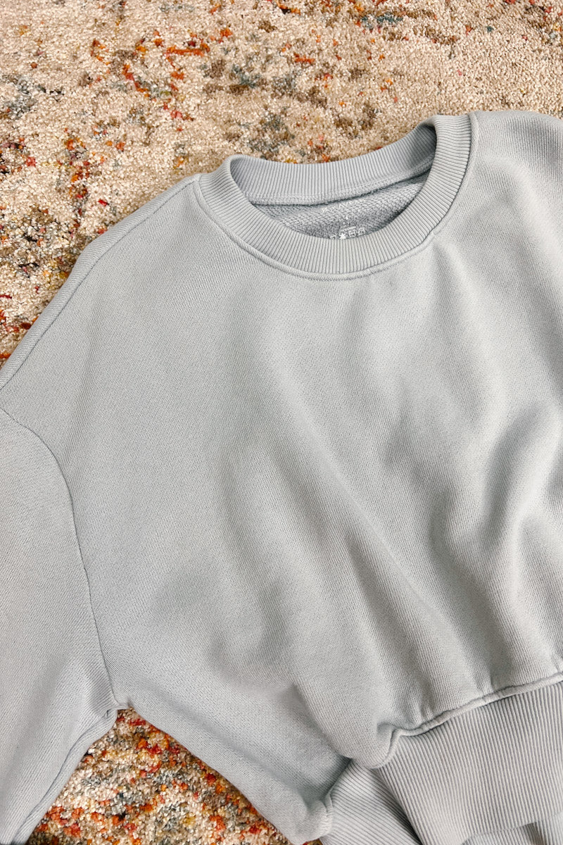 Athena Cotton Fleece Cropped Pullover