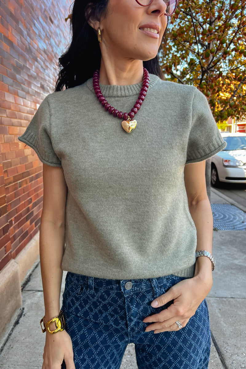 Back At It Short Sleeve Sweater