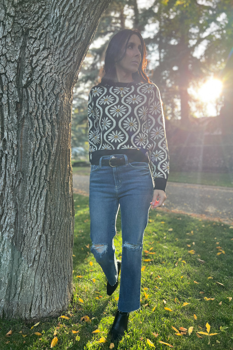 Breath of Fresh Air Floral Sweater