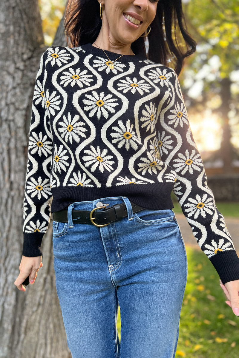 Breath of Fresh Air Floral Sweater