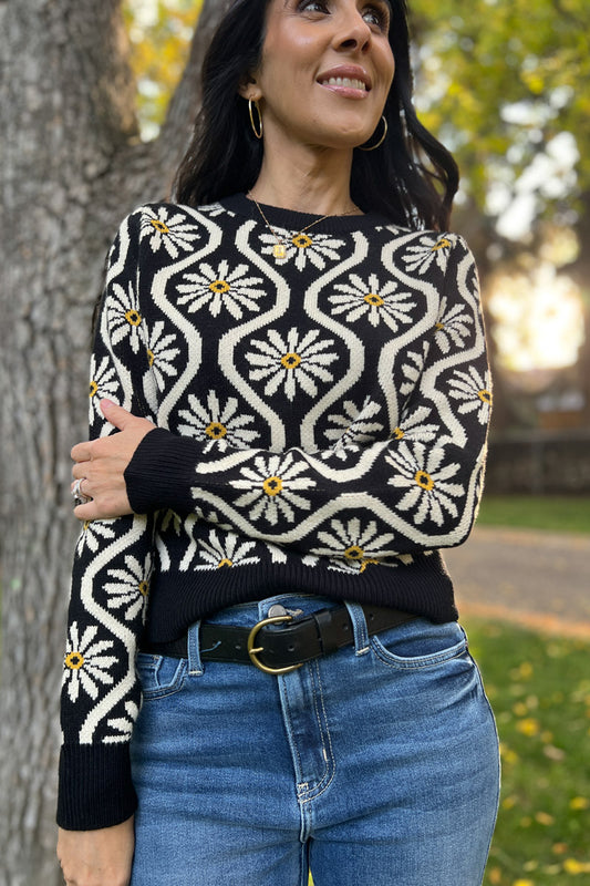 Breath of Fresh Air Floral Sweater