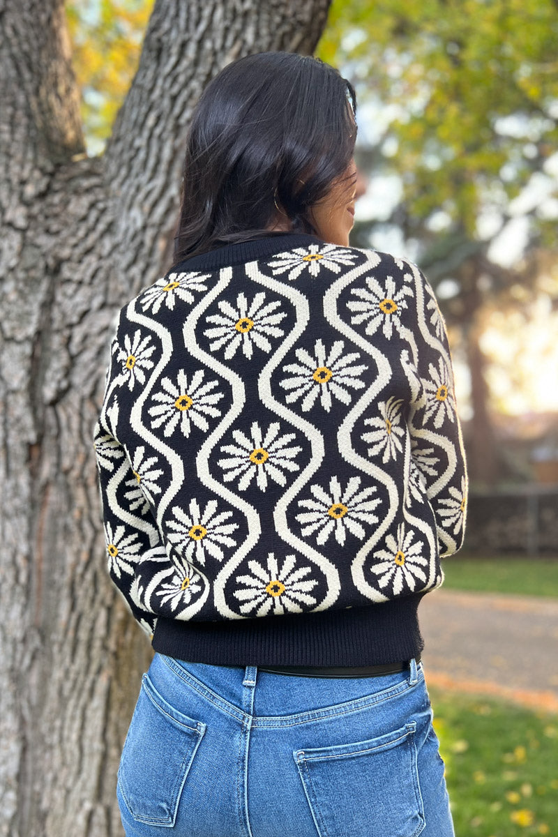Breath of Fresh Air Floral Sweater