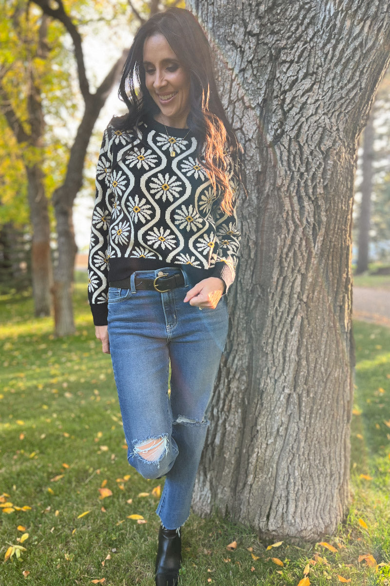 Breath of Fresh Air Floral Sweater