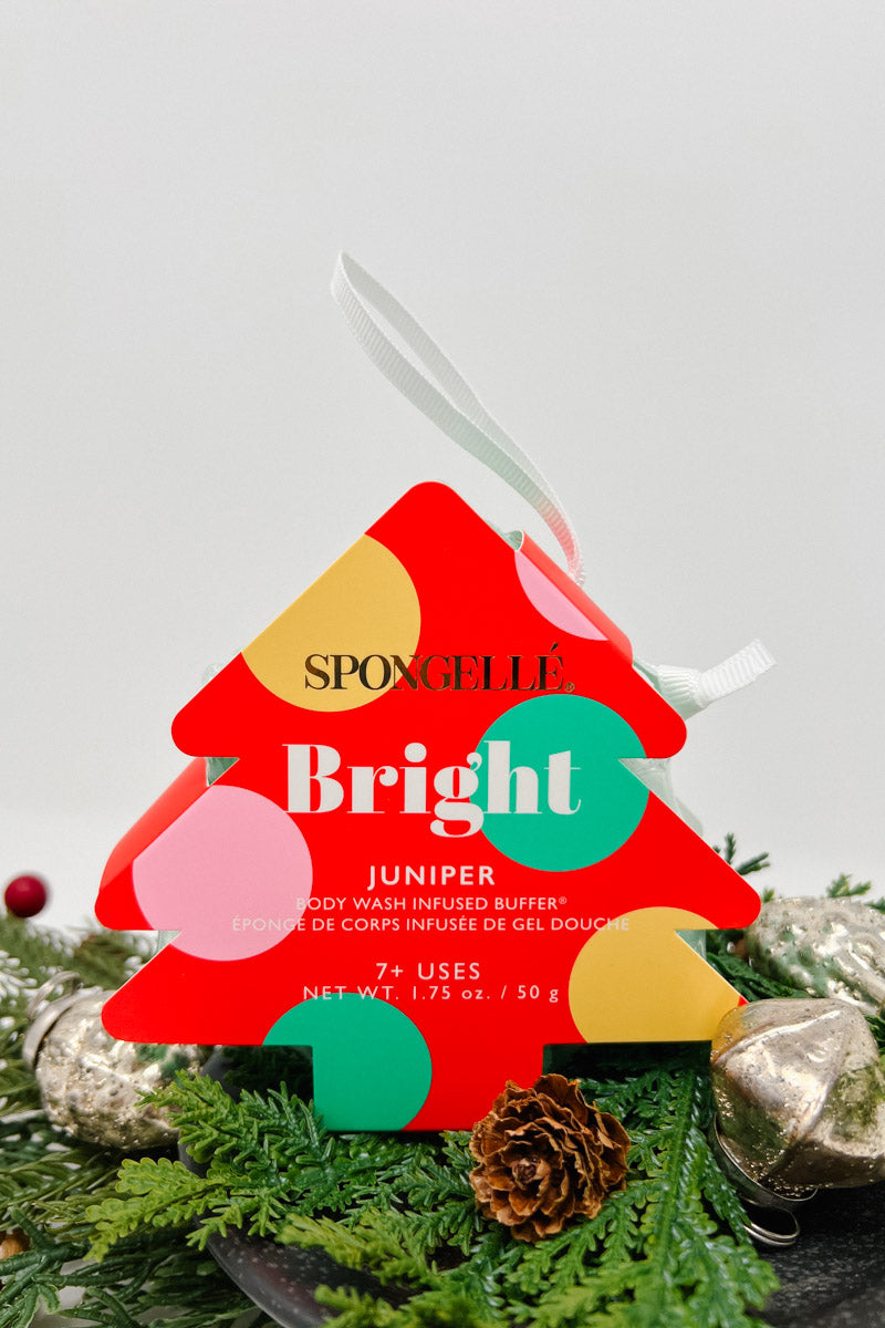 Bright Juniper Holiday Tree Body Wash Sponge