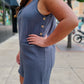 Brooklyn Gauze Romper with Side Button