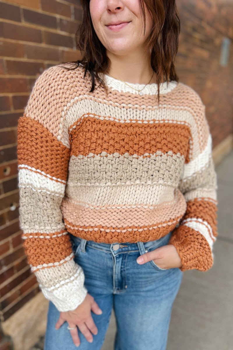 Butter Pecan Chunky Sweater