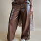 Carsyn Wide Leg Vegan Leather Pant