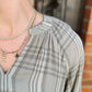 Catalina Monochrome Plaid Top
