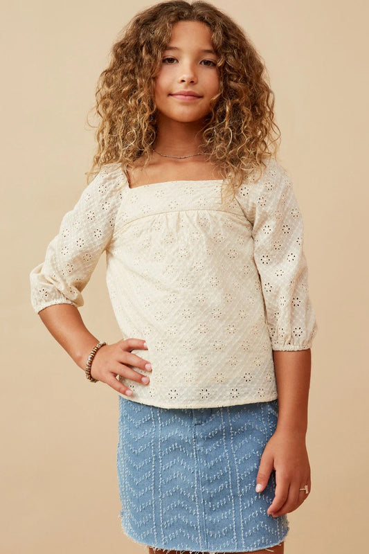 Clara Eyelet Top