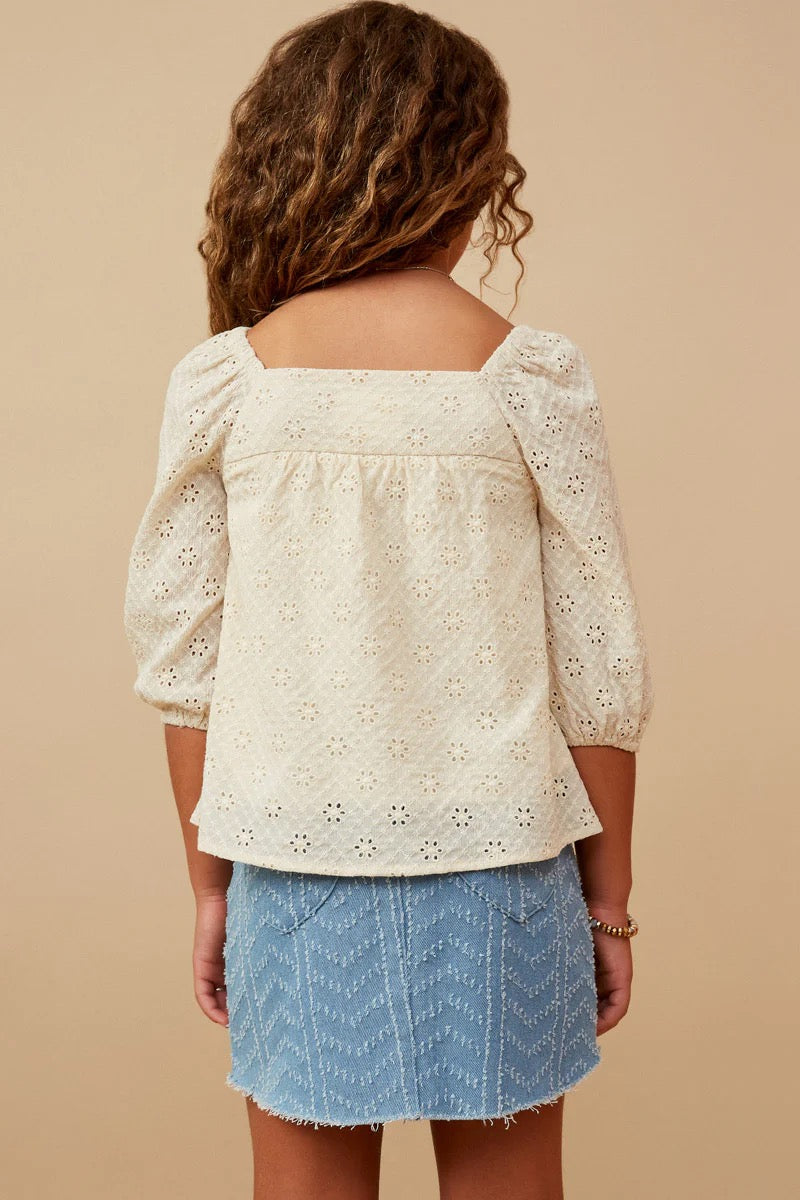 Clara Eyelet Top