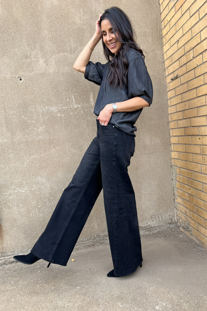 Corey High Rise Wide Leg