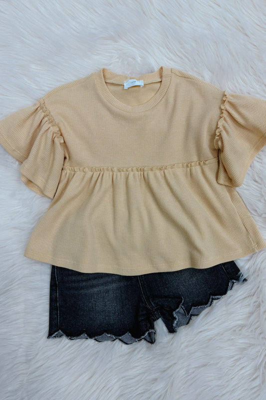 Ellie Ruffle Sleeved Top