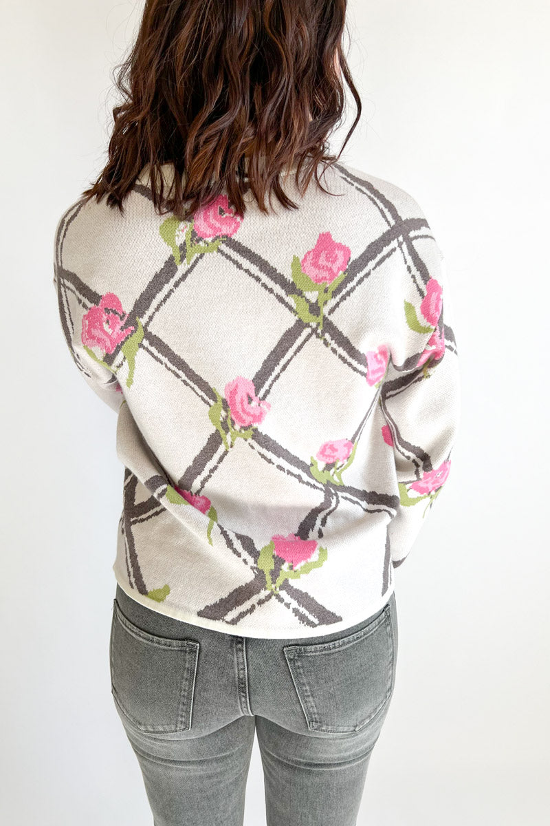 Florence Floral Jaquard Sweater