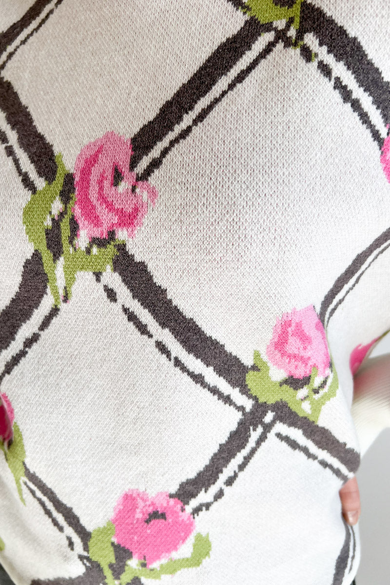 Florence Floral Jaquard Sweater