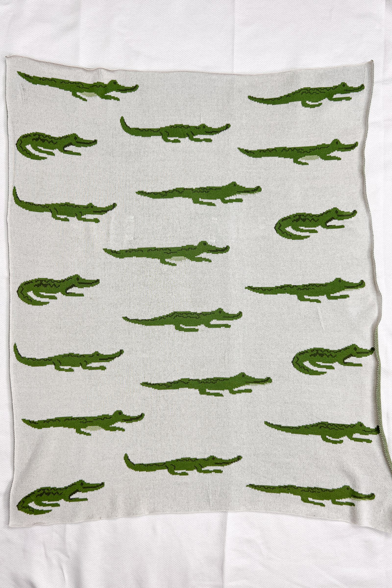 Cotton Knit Blanket 40 x 32