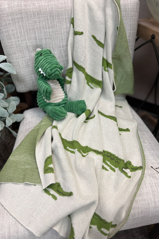 Cotton Knit Blanket 40 x 32