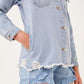 Hadley Oversize Denim Shacket - Girl's
