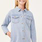 Hadley Oversize Denim Shacket - Girl's