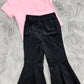 Harli Pleated Corduroy Bell Bottoms