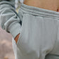 Hayden Cotton Fleece Wide Leg Sweats