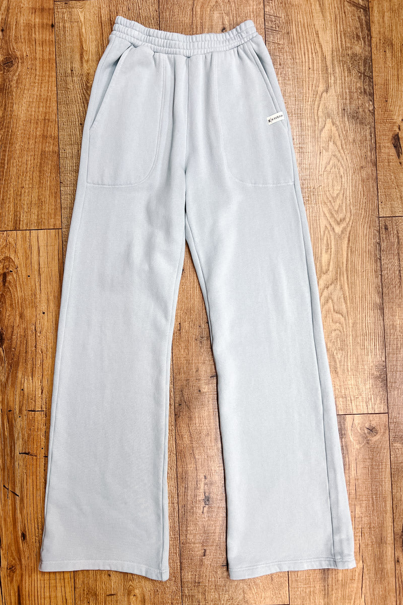 Hayden Cotton Fleece Wide Leg Sweats