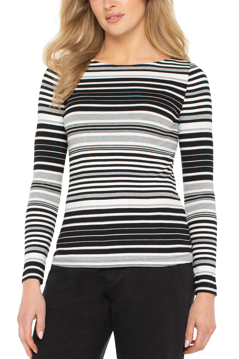 Helena Boat Neck Knit Top