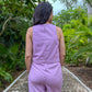 Zuri  Lavender Linen Top